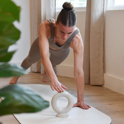 Dekoracyjny ciężarek 4 kg | Pojedynczy | Estetyczny hantel | AURA